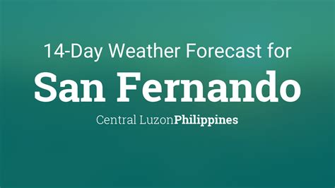 City of San Fernando, Philippines 14 day weather .